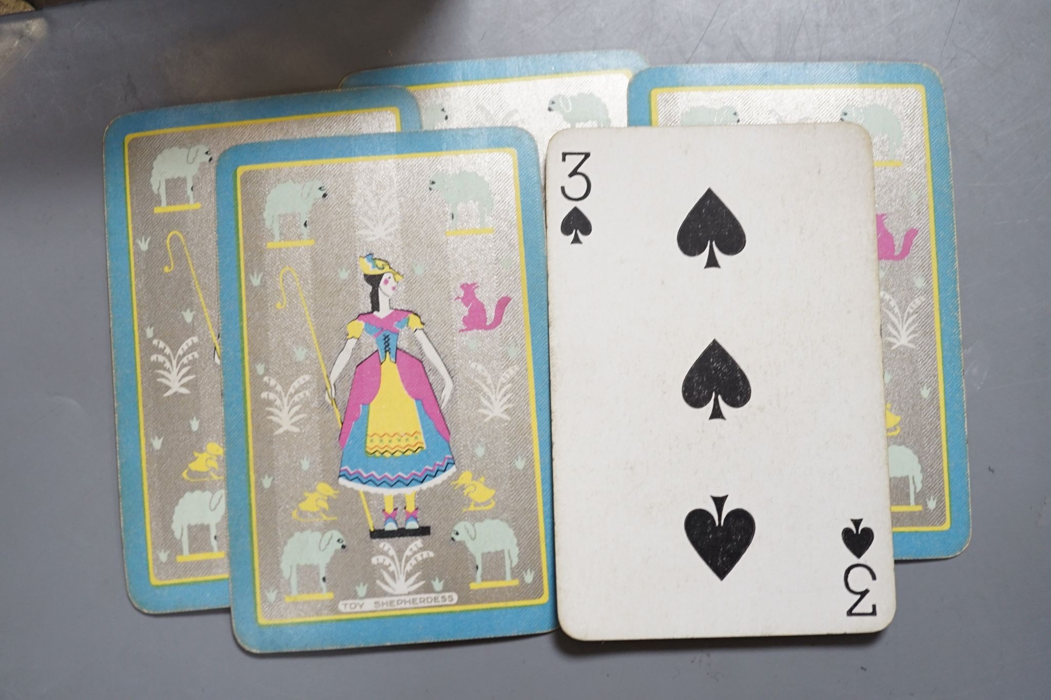 A MahJong set and a Chinese brass mounted card case., MahJong set, 15.5 cms high x 23.5 cms wide.